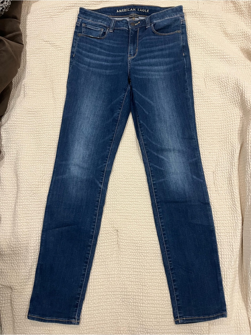 American Eagle Outfitters Women's Dark Blue Skinny Jeans